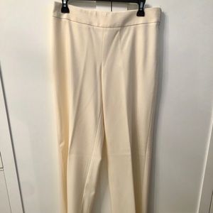 Giorgio Armani cream wide leg trouser pants 42